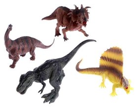 Набор динозавров Юрский период, 4 фигурки Зоомир