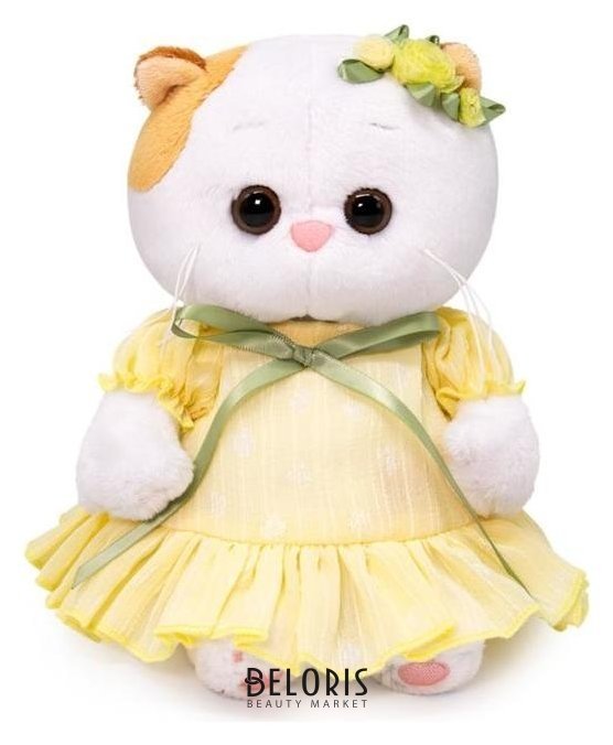 Мягкая игрушка Кошечка ли-ли Baby, в платье из шифона, 20 см Басик и Ко