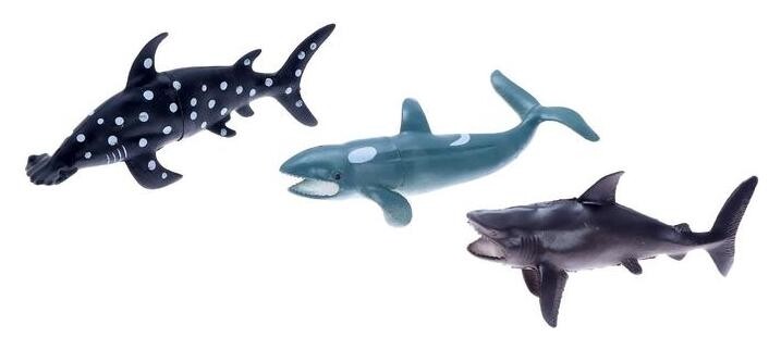 Набор морских животных «Хищники», 3 штуки  Зоомир