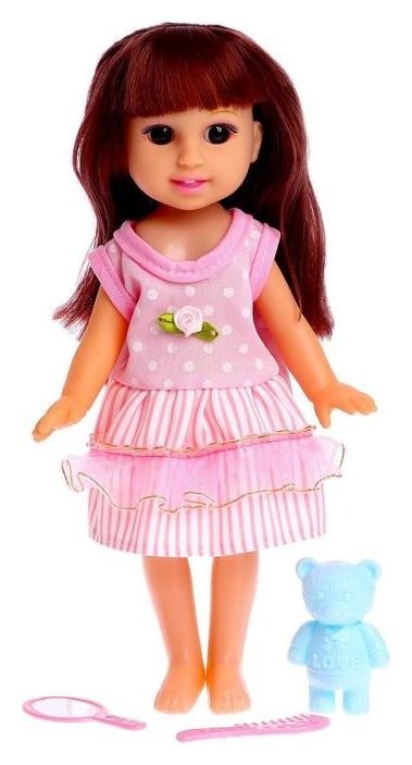 Кукла классическая «Света» в платье, с игрушкой и аксессуарами
