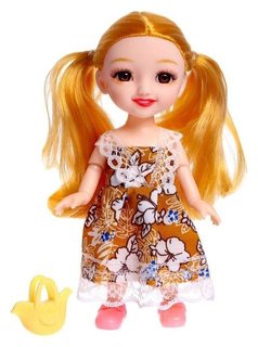 Кукла модная шарнирная «Сонечка» в платье, с аксессуаром 