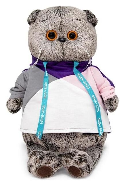 Мягкая игрушка «Басик в разноцветной толстовке», 22 см  Басик и Ко