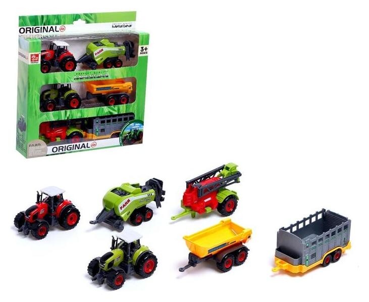 Набор металлических тракторов «Ферма»  