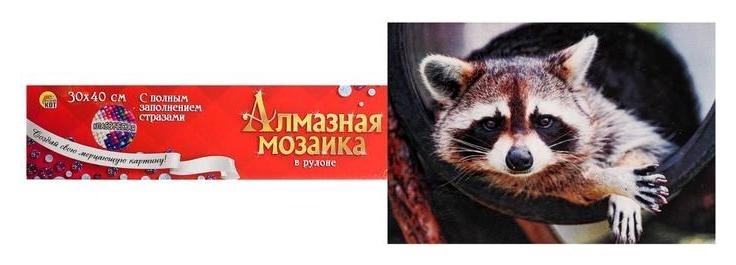 

Алмазная мозаика 30×40 см, классическая, полное заполнение, б/ подрамника, «Енотик»