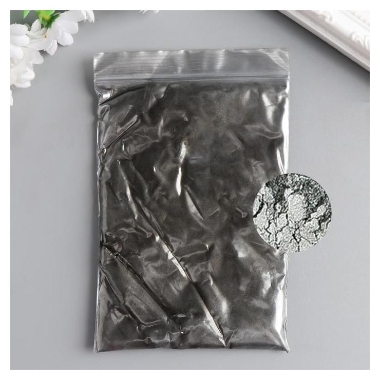 

Пигмент порошок 50 гр "Серебристый" перламутр, Серый