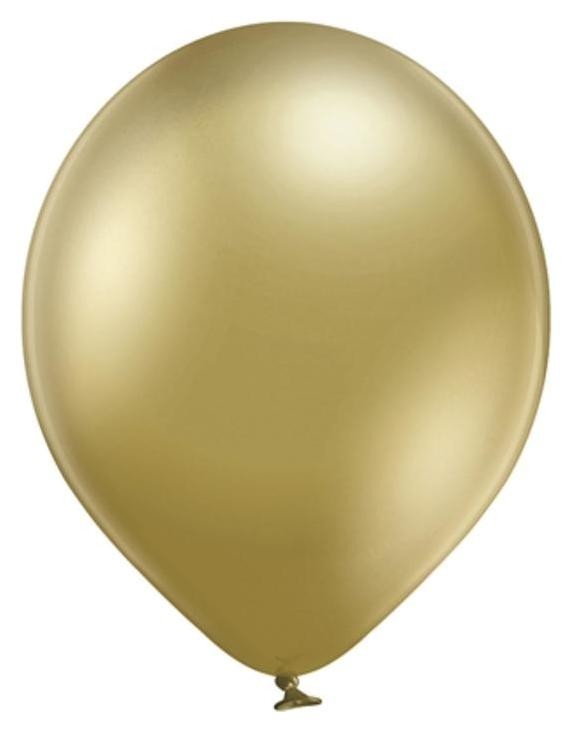 

Шар латексный 14", хром Glossy, золото, набор 50 шт., Золотистый