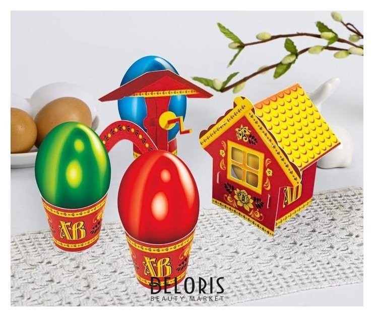 Пасхальный набор для украшения яиц «Деревенька. хохлома» NNB