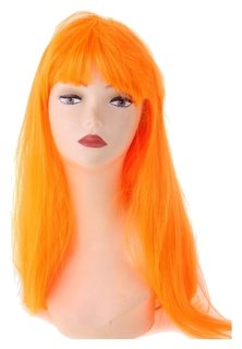 Карнавальный парик, длинные прямые волосы, цвет оранжевый, 120 г Страна Карнавалия