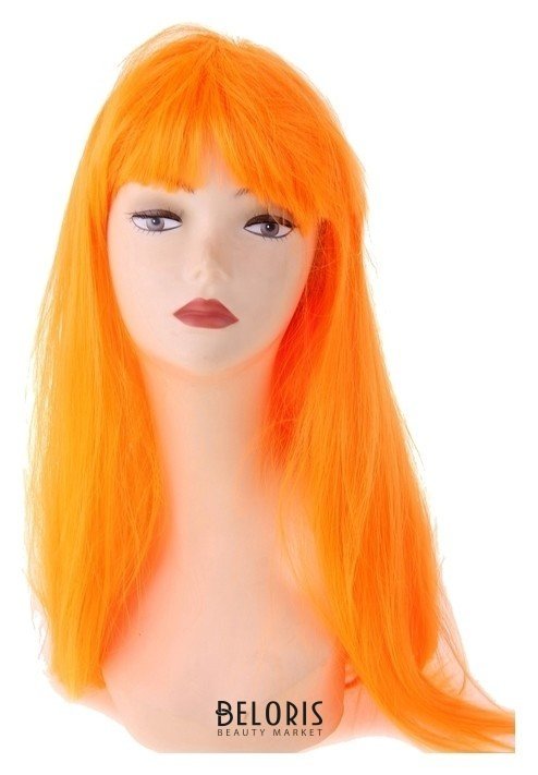 Карнавальный парик, длинные прямые волосы, цвет оранжевый, 120 г Страна Карнавалия