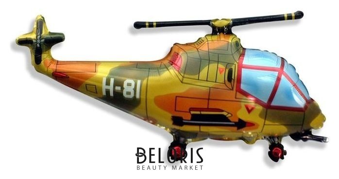 Шар фольгированный 30 «Вертолёт», милитари Flexmetal