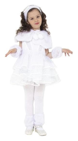 Карнавальный костюм «Снежинка снеговичка», размер 26, рост 104 см