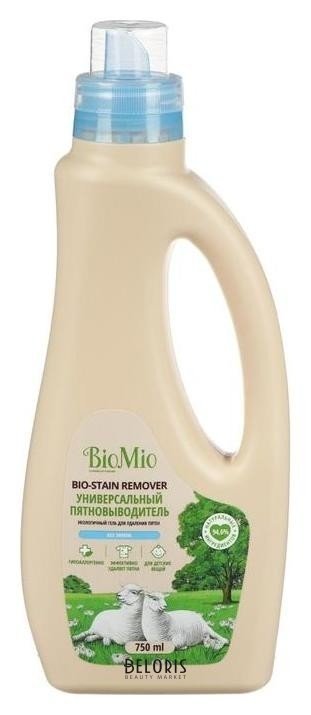 Универсальный пятновыводитель для стирки белья Biomio Bio-stain Remover, 750 мл BioMio