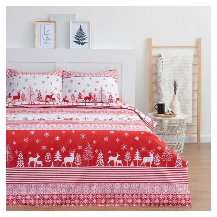 

Постельное белье Lovelife евро Reindeer 200*217см,240*225см,50*70см-2шт