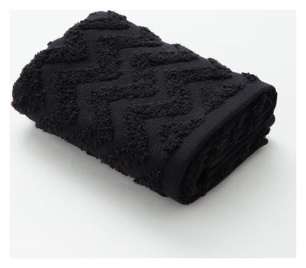 

Полотенце махровое Lovelife Zig-zag 70*130 см, цв. черный100% хл, 360 гр/м2