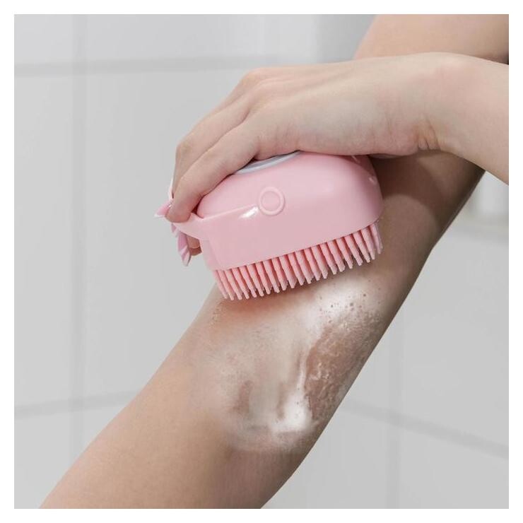 Мочалка силиконовая с ёмкостью для мыла доляна отзывы