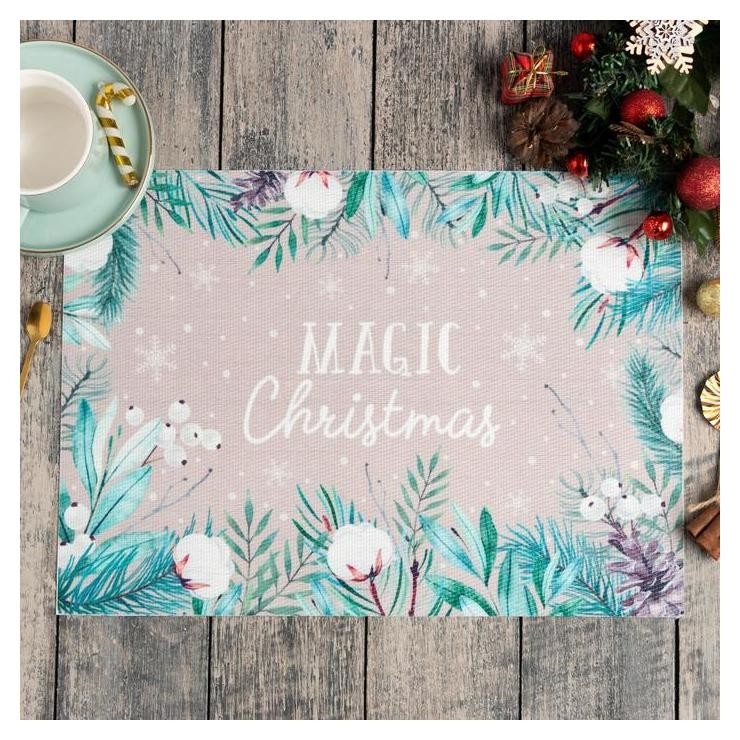 

Новогодняя салфетка на стол Magic пвх, 40х29 см