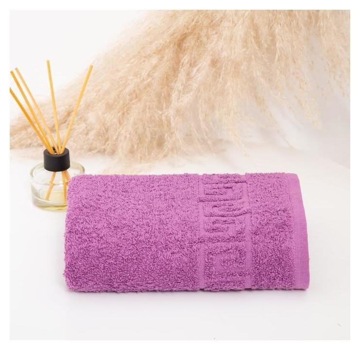 

Полотенце махровое с греческим бордюром 40х70 см, Amethyst, хлопок 100%, 430г/м2