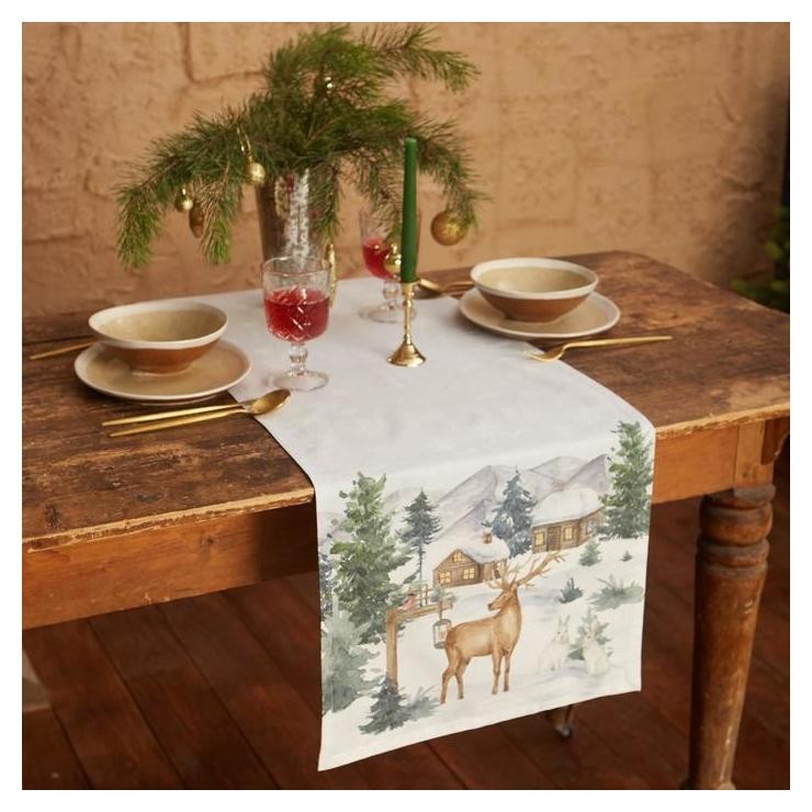 

Дорожка на стол этель Forest Animals 40х147 +/- 5 см, 100% хл, саржа 190 гр/м2
