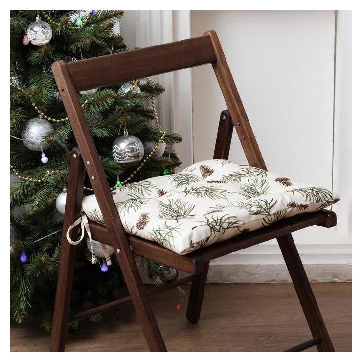 Сидушка на стул этель Christmas Tree 42х42см, 100% хл, саржа 190 г/м2