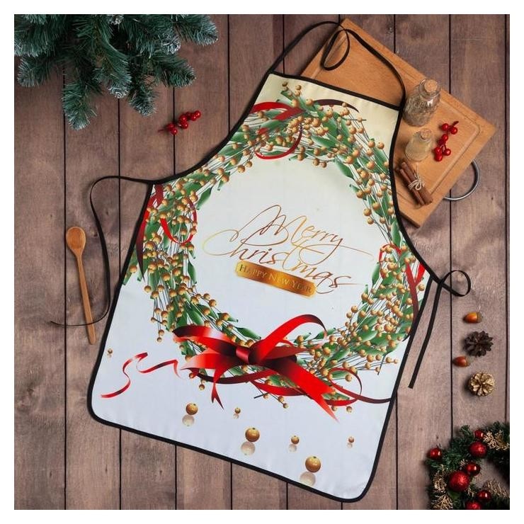 

Фартук доляна "Merry Xmas" 55х72см, 100%пэ