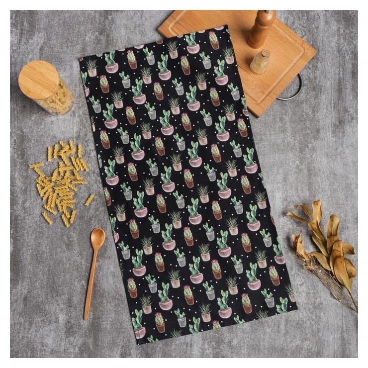 

Полотенце этель Succulents 40х73см, 100% хл, саржа 190 г/м2