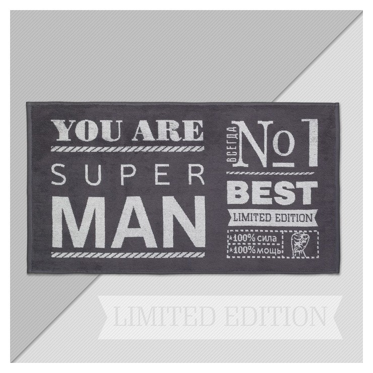 

Полотенце махровое этель "Super Man" 50х90см, 100% хлопок, 420гр/м2