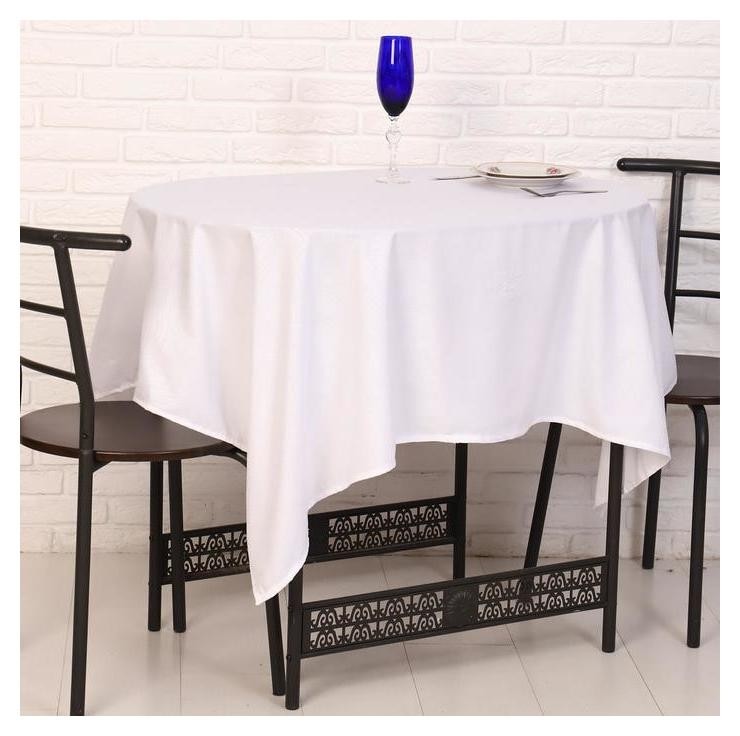

Скатерть Domovita белая жаккард (80% пэ,20% хлопок) микрофибра 150*150