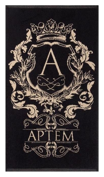 

Полотенце махровое этель "Артем" чёрный, 50х90см, 100% хлопок, 420гр/м2