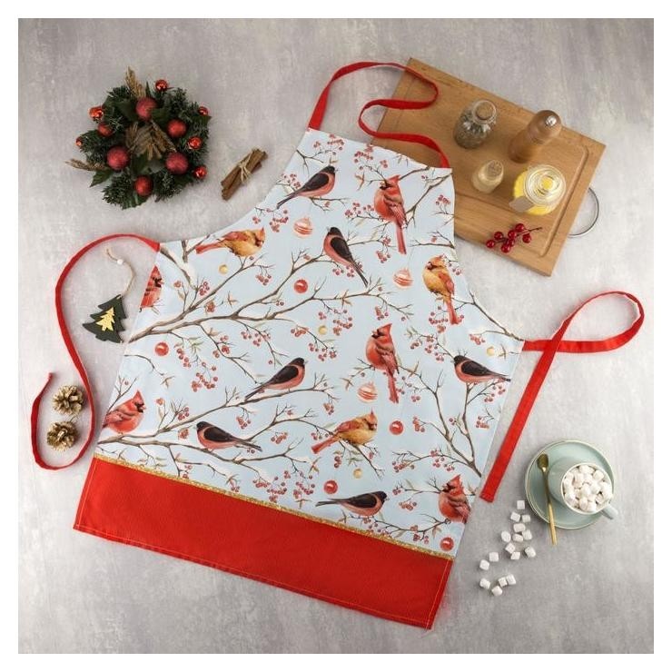 

Фартук "Этель" Winter Birds 60х70см, 100% хл, саржа 190 гр/м2
