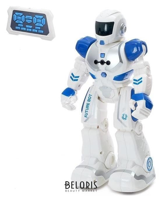 Робот радиоуправляемый «Смарт бот», ходит, свет и звук, русский чип, цвет синий Zhorya