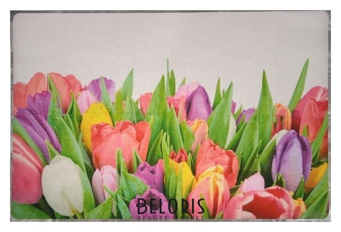 Наклейка на кафельную плитку Букет разноцветных тюльпанов 60х90 см NNB