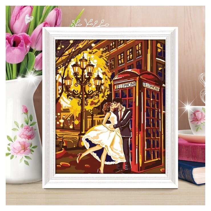 Роспись по номерам без подрамника "Нежность" 30 X 40 см  Арт узор