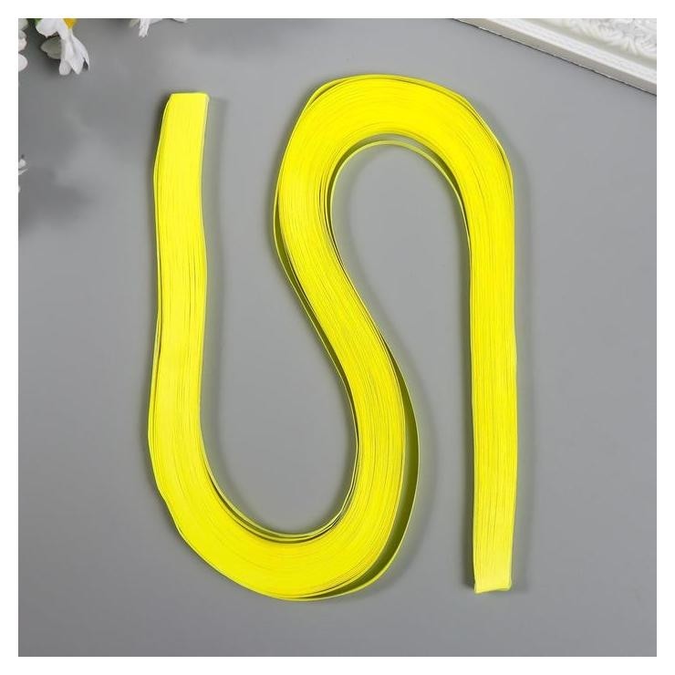 

Полоски для квиллинга 120 полосок плотность 80 гр "Ярко-жёлтые" ширина 0,5 см длина 53 см