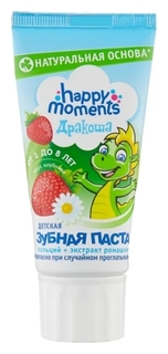 Детская зубная паста-гель "Клубника" Happy moments