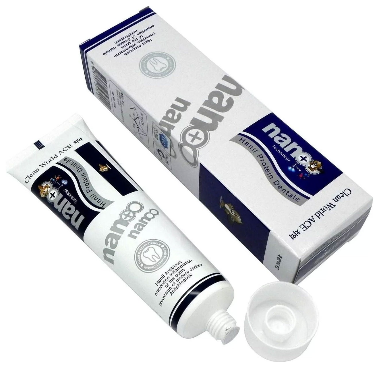 Зубная паста с серебром и протеином Nano Hanil Protein Dentale  Hanil