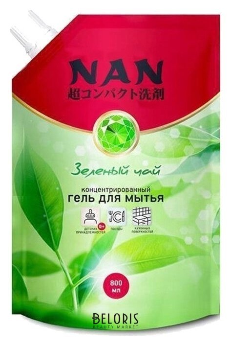 Средство для мытья посуды и детских принадлежностей зеленый чай NAN