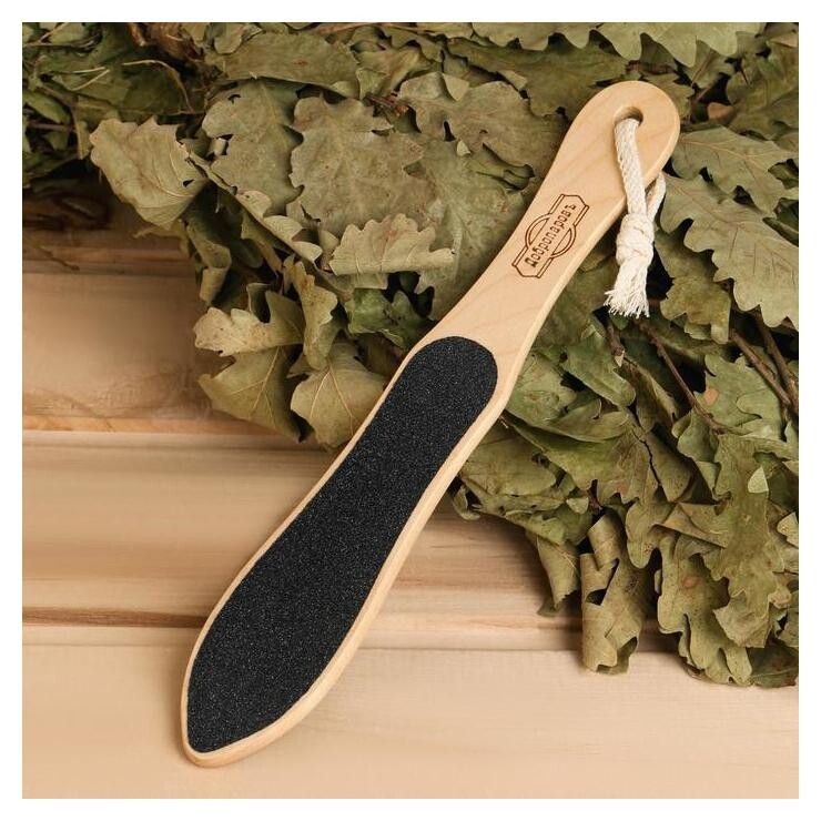 Терка для ног пилка банная абразивная (150/80), 25х4,5х0,6 см  Добропаровъ