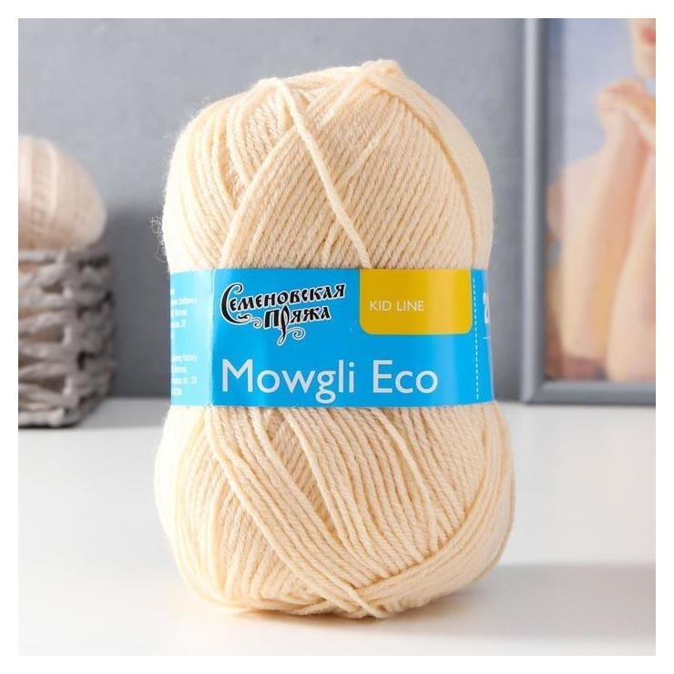 

Пряжа Mowgli Eco (Мауглиэко) 90% акрил, 10% капрон 200м/50гр вереск (1445)