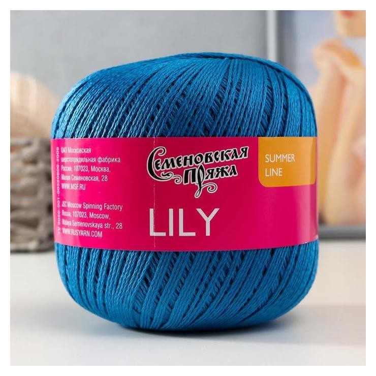 

Пряжа Lily (Лилия) хлопок мерсеризованный 100% 392м/100 гр цв.джинсовый (967)
