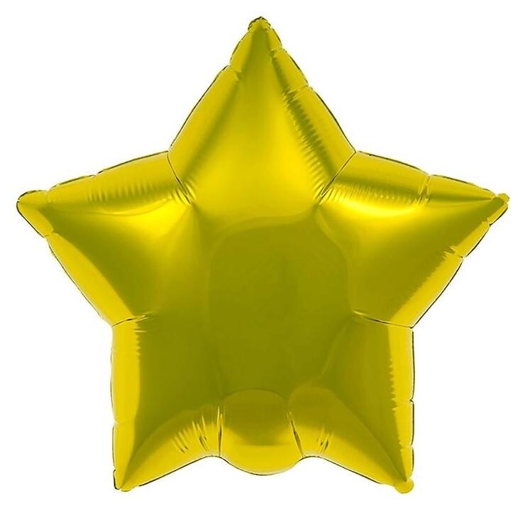 Шар фольгированный 30", звезда, цвет золото  Agura