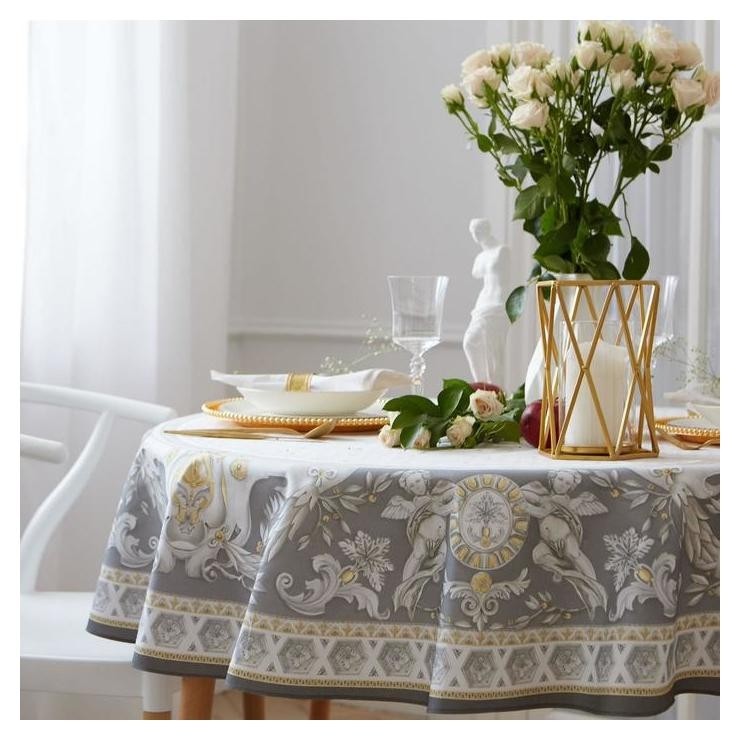 

Скатерть "Этель" Classic Style D=150см +/-3см, 100% хл, саржа 190 гр/м2
