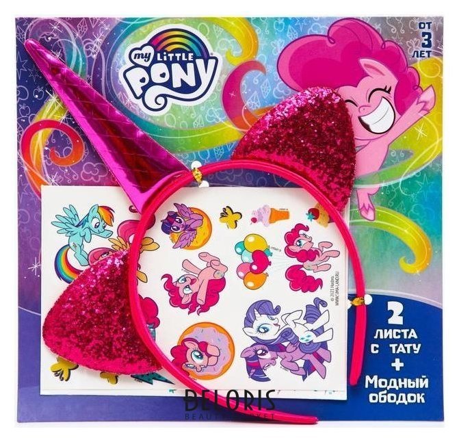 Набор детских татуировок с ободком Пинки пай My Little Pony Hasbro