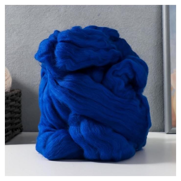 

Гребенная лента 100% тонкая мериносовая шерсть 100гр (26 василек)