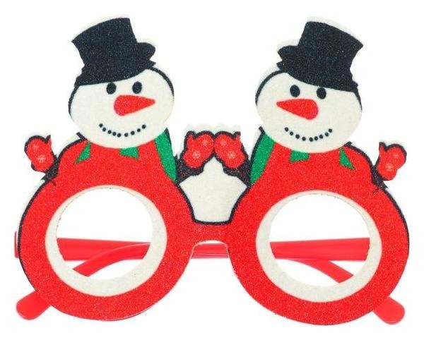 

Карнавальные очки Два веселых снеговика