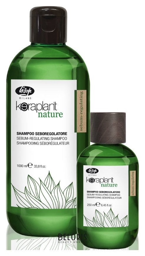 Себорегулирующий шампунь Keraplant Nature Sebum-Regulating Shampoo Lisap Keraplant Nature