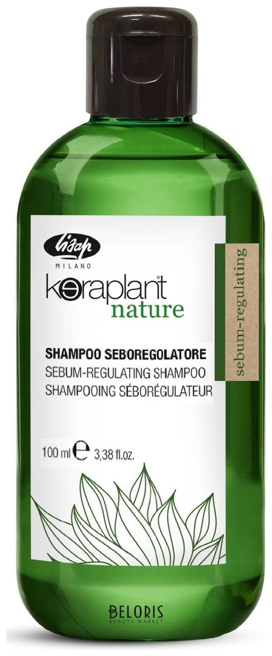 Себорегулирующий шампунь Keraplant Nature Sebum-Regulating Shampoo Lisap Keraplant Nature