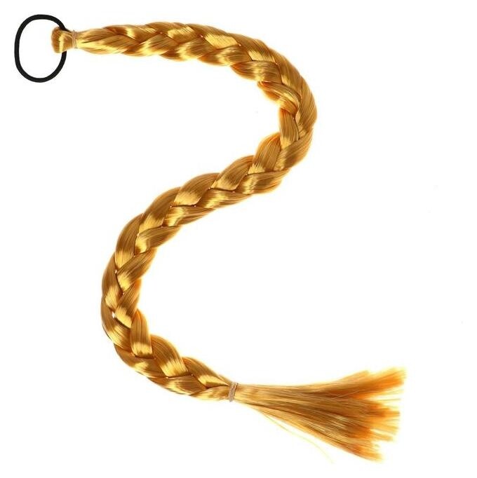 Коса на резинке, 66 см, цвет золотистый блонд  