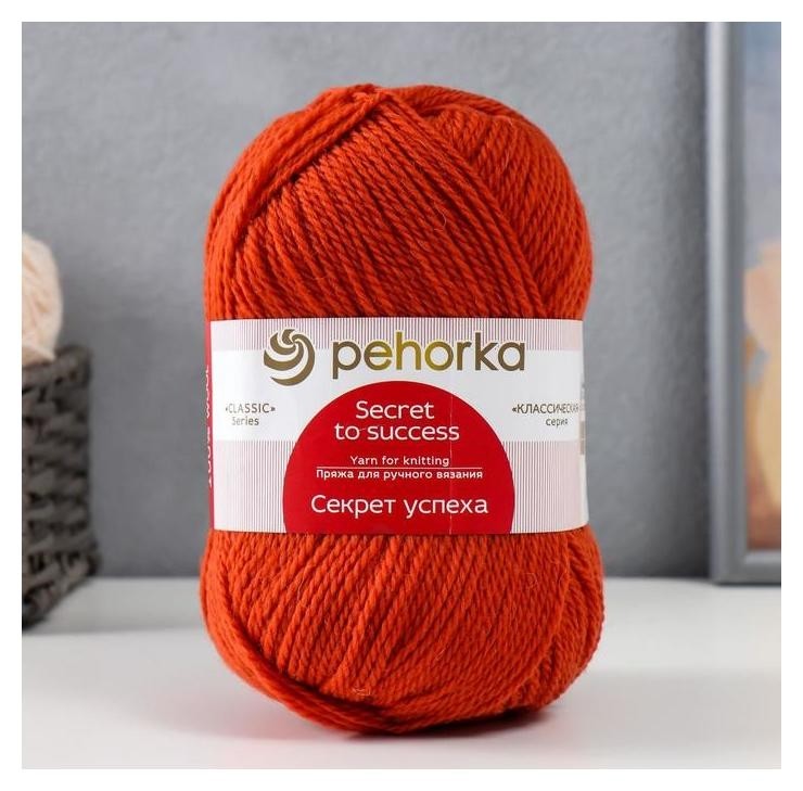 

Пряжа "Секрет успеха" 100% шерсть 250м/100гр (30-св.терракот)