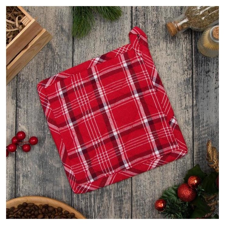 

Прихватка "Christmas Eve" 20х20см, 80% хлопок 20% п/э