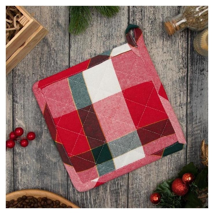 

Прихватка "Christmas Cell" 20х20см, 80% хлопок 20% п/э
